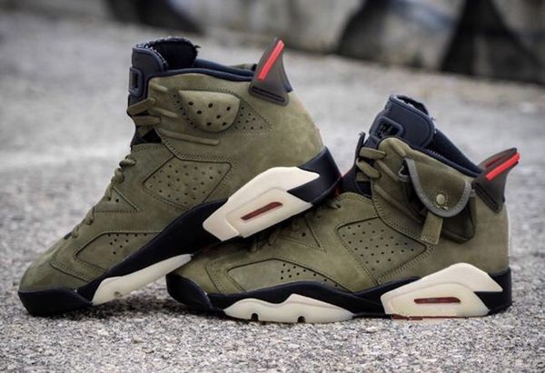 

2019 new 6 medium olive green low men basketball shoes 6s vi sports sneakers trainers outdoor with box size 8-13