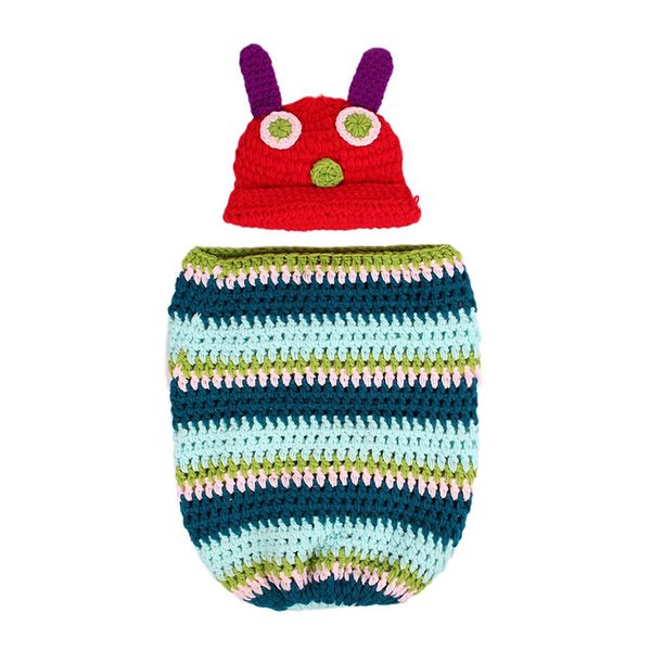 

newborn baby boy girl beanie crochet very hungry caterpillar hat cocoon set party costume p props pet supplies, Yellow