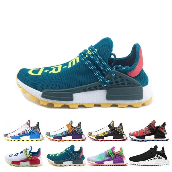 

Creme Nerd Human Race trail Solar Afro Pack Running Shoes Men Women Pharrell Williams HU Runner SOLARHU Mens Casual Sport Sneaker Size 36-47