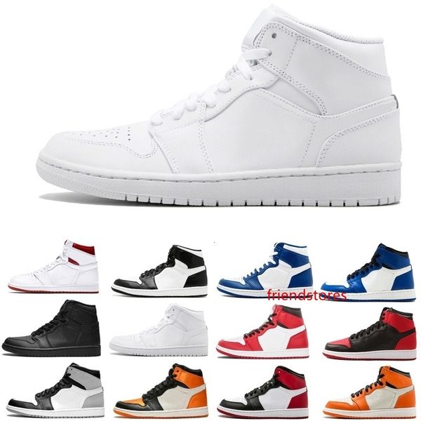 

1 chicago high og red white men basketball shoes 1s i sports sneakers trainers 5.5-13 wholesale size 36-47