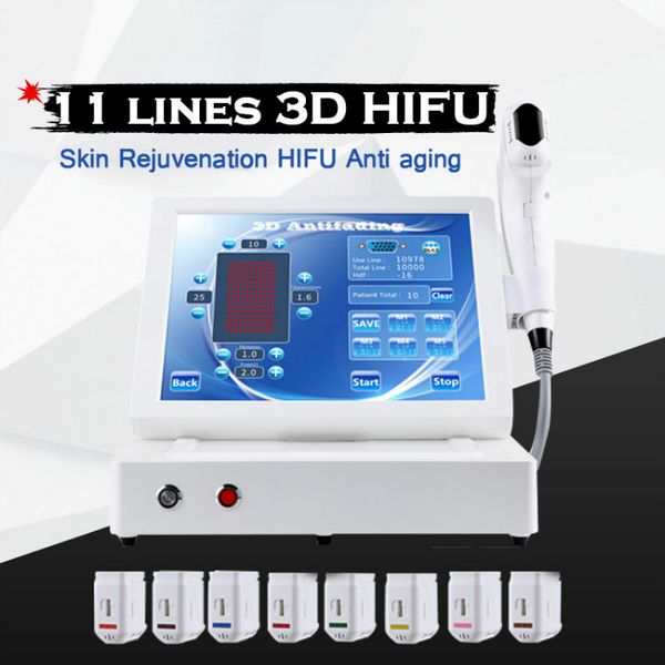

3d hifu machine sale weight lifting body slimming equipments 7 cartridges one scan make 11 lines face lifting ultrasound machine