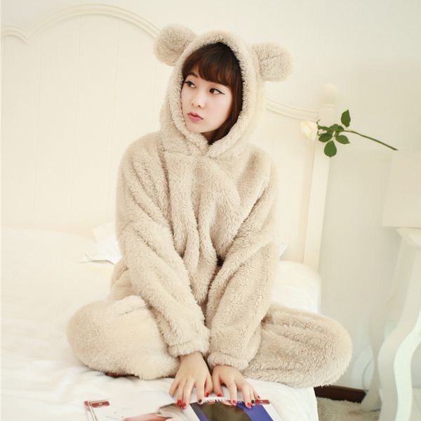 

2019 new pajamas winter warm fannel pajama sets onesie tracksuit women soft thick comforbale funny cute fashion solid couples, Black;red