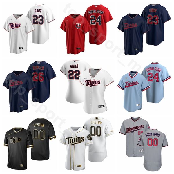 

2020 baseball man woman kids 60 jake cave jersey 23 nelson cruz 79 gilberto celestino 24 josh donaldson 81 trevor larnach white blue, Blue;black