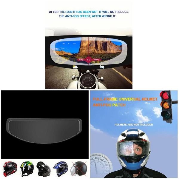 

motorcycle helmet lens anti fog film ultra clear mist visor goggles stickers c66
