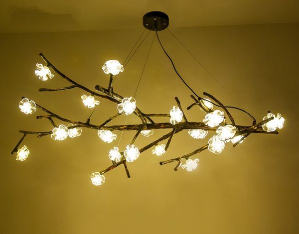 Bulb Light Branch Light Fixtures Edison Pendant Resin Chandelier Lamp Glass Chandeliers Ceiling Lamparas Hanglamp Lustre LLFA Design Art Led Light WEDHY29I