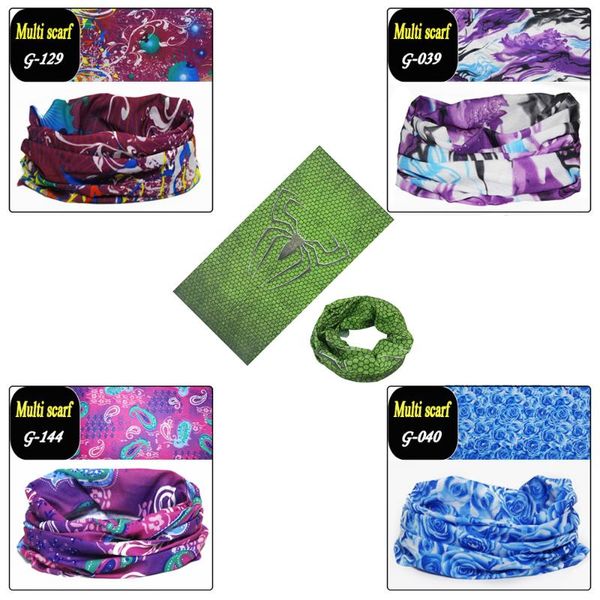 

cycling caps & masks outdoor colorful bandana riding camping scarf fashion streetwear neck gaiters hand headscarves novelty sports bandan, Black