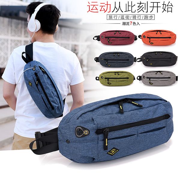 

new waterproof breast bag, large capacity slant bag, fashion leisure bag