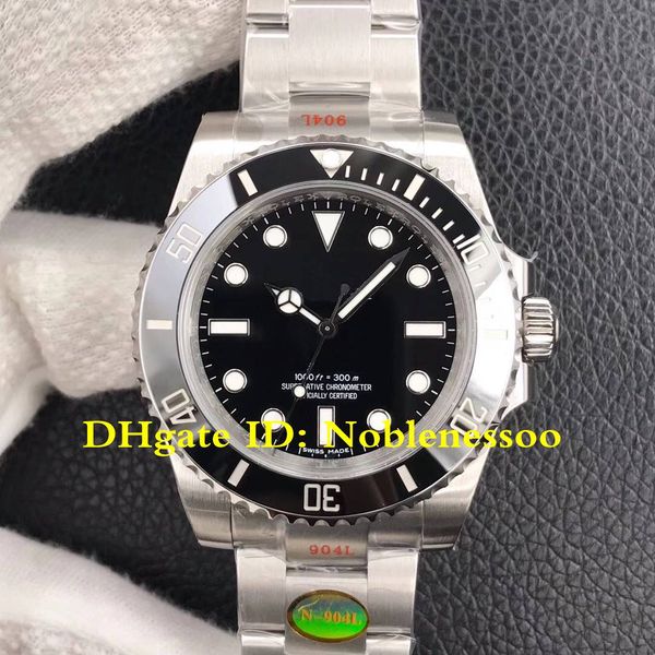 

new v10 version swiss cal.3130 movement 904l steel men 114060 no date watch ceramic bezel dive n factory eta mens automatic men's watch, Slivery;brown