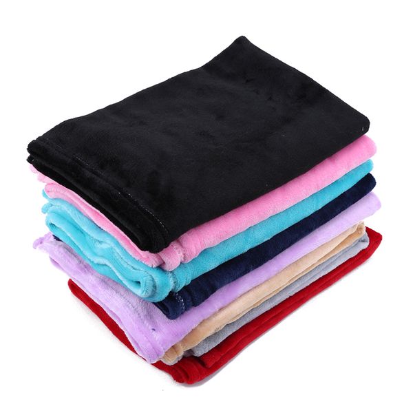 

solid flannel comfortable household blanket autumn and winter super soft keep warm sofa infant newborn blanket baby
