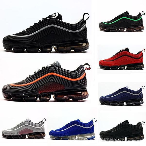 

kpu og 97s men sport sneakers classic triple black white green metallic silver red rubber mens running shoes outdoor walking shoes