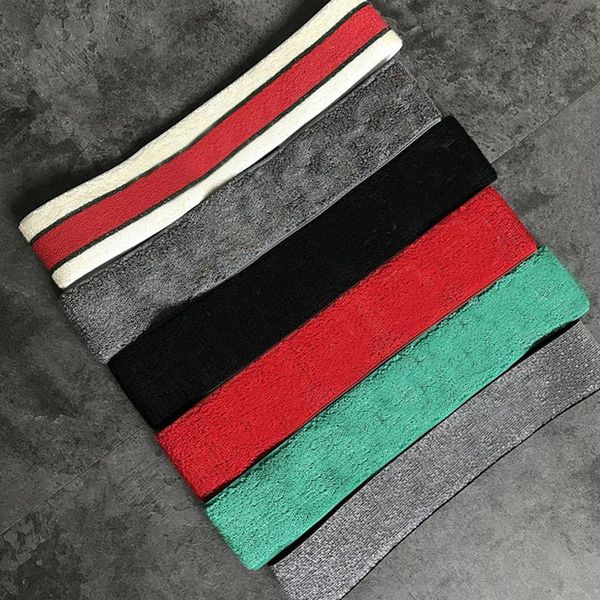 

women designer letter sport headbands for women elastic yoga basketball hairband luxury hair accessory gift for love, Silver
