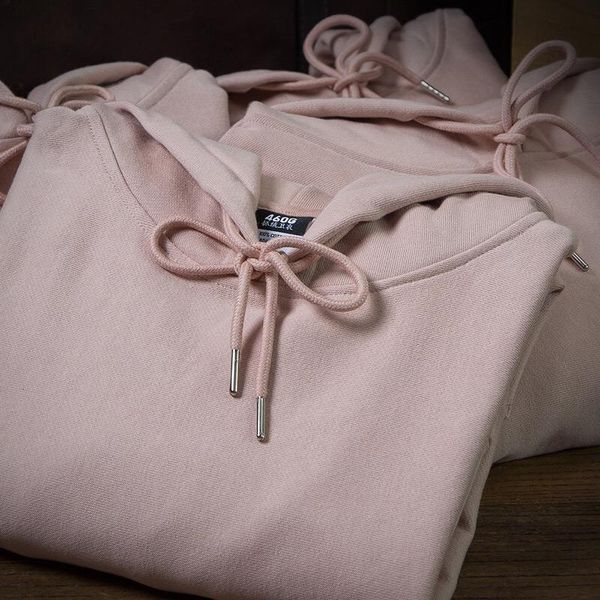 

hip hop heavy cotton fleece hoodies harajuku dusty pink thick sweatshirt, Black