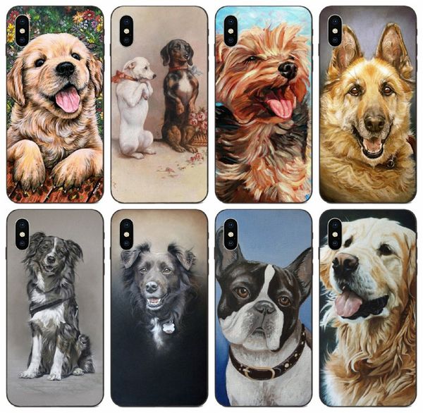 

tongtrade] painting little dog case for iphone 11 pro x xs max 8 7 6s 6p 5s 5p galaxy a70s a730 huawei nova 5i pro sony xperia m5 tpu case