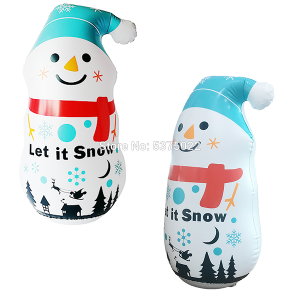 

christmas frosty snowman inflatable decoration for home yard blow up punching bag tumbler