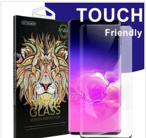 

for s10 5g plus no hole glass samsung galaxy s6 s7 edge 5d full cover fingerprint unclock tempered glass screen protector