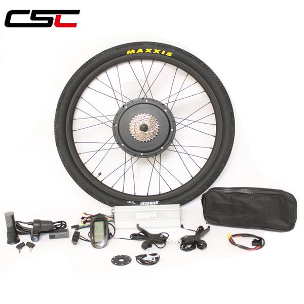 

electric bicycle motor wheel ship from eu 48v 1500w e bike conversion kit lcd 26'' 27.5'' 28'' electric bike k