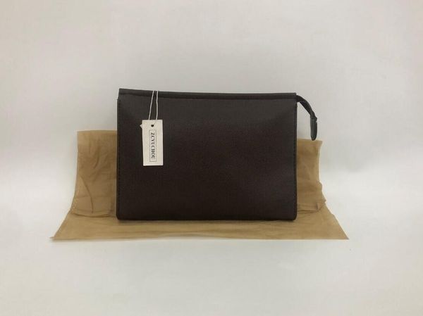 

2020 black / brown flower / rectangular handbag women travel makeup bag new designer men wash bag famous brand cosmetic bags