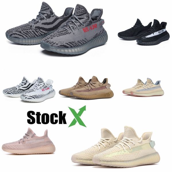 

black reflective static antlia synth kanye west running shoes men women sneakers off glow clay true form trainers white designer shoes #qa32