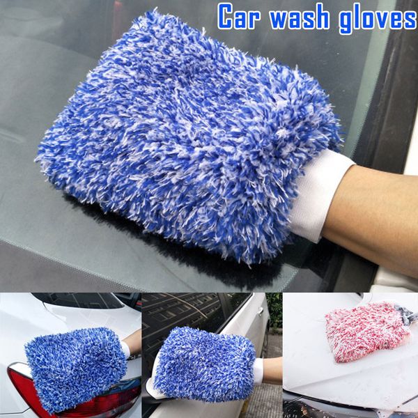 

2019 1 pcs car cleaning miwash glove soft microfiber easy to dry detailing cloth towel csl88