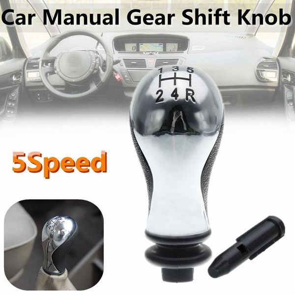 

5 speed manual car gear shift knob with adapter lever for c5 2001-2008 auto handball knob