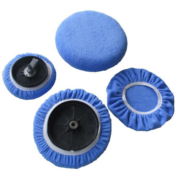 

5pcs/lot universal ultra-fine fiber soft waxing polishing cleaning cover polishing bonnet buffer pad microfiber bonnet pad cover