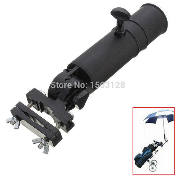 

easy to use solid useful statable golf cart trolley handle umbrella holder head stand plastic bike fishing kit black tool