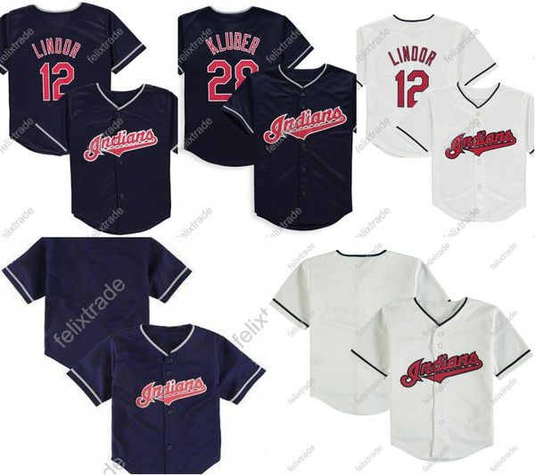 

infant toddler baby cleveland francisco lindor carlos santana indians mike clevinger jose ramirez jake bauers trevor bauer ramirez jersey, Blue;black