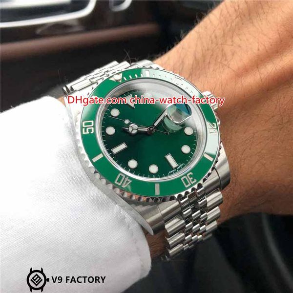 

Super v9 904l teel jubilee bracelet cal 3135 movement 40mm 116610 116610ln label noir cerachrom ceramic automatic men watch watche