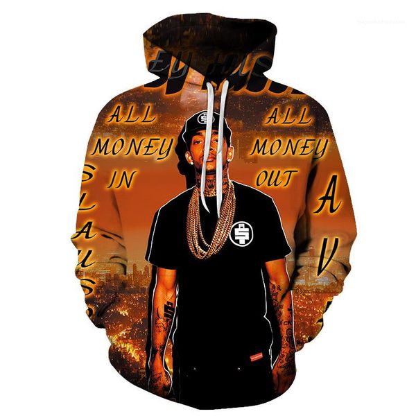 

рэпер rip all money толстовки с капюшоном nipsey hussle 2020 весна толстовки 3d печатные мужчины женщины, Black