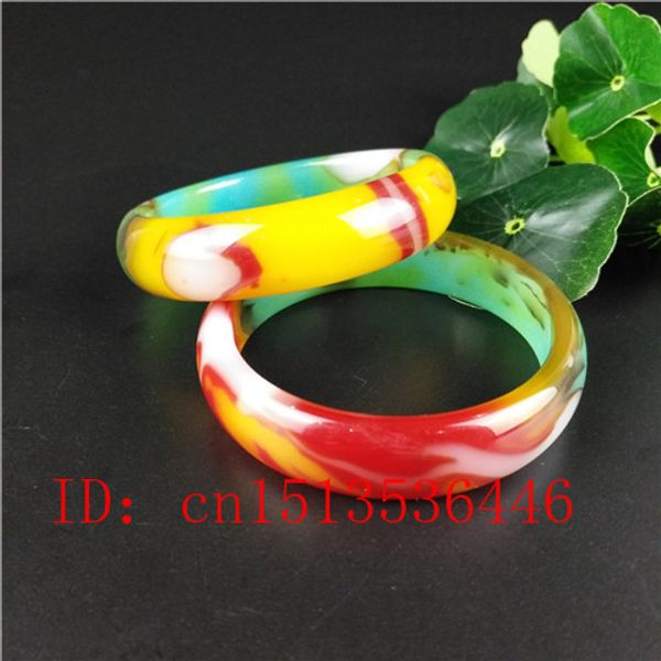 

1pc natural color chinese jade bracelet jadeite bangle charm jewellery fashion accessories hand-carved luck amulet gifts, Golden;silver