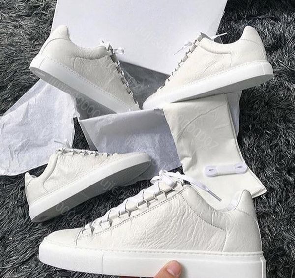 

wholesale new style causal shoe man white red wrinkled low cut sneaker fashion arena designer shoes drop shipping size 39-45 xshfbcl, Black;red