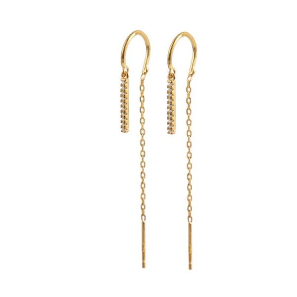 

tassel studs earrings ladies earrings female jewelry gift portable girls ear pendants, Golden;silver