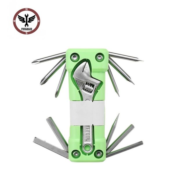 

16-in-1 multi-function folding combination screwdriver sleeve repair tool set / folding screwdriver wrench socket hardware tools
