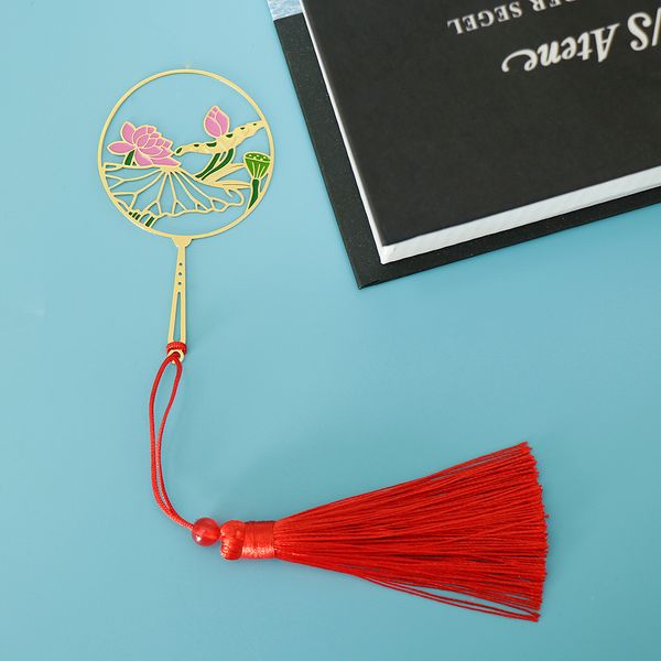 

античная закладка из листового золота с кисточкой подарок книголюбов