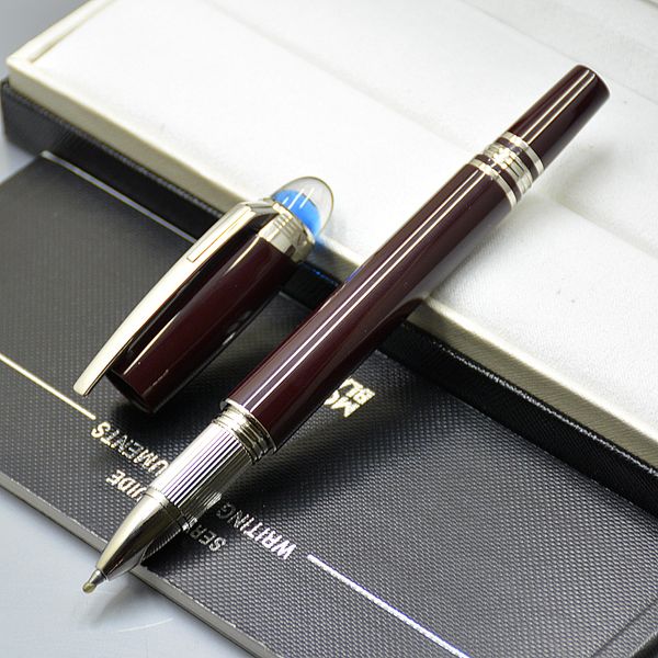 

Новый роскошный MB ручка 5A Высокое качество Star-waiker Синий кристалл топ Роликовые ручка шариковая ручки Writing канцелярские с серийным номером