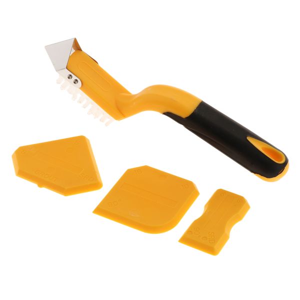 

4шт силиконовый скребок шпаклевка инструмент герметик отделка набор для чистки ванной комнаты kitchen room cleaning tool kit