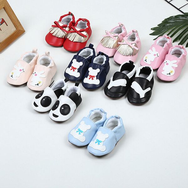 

new baby soft sole leather infant boys girls shoes no slip prewalkers
