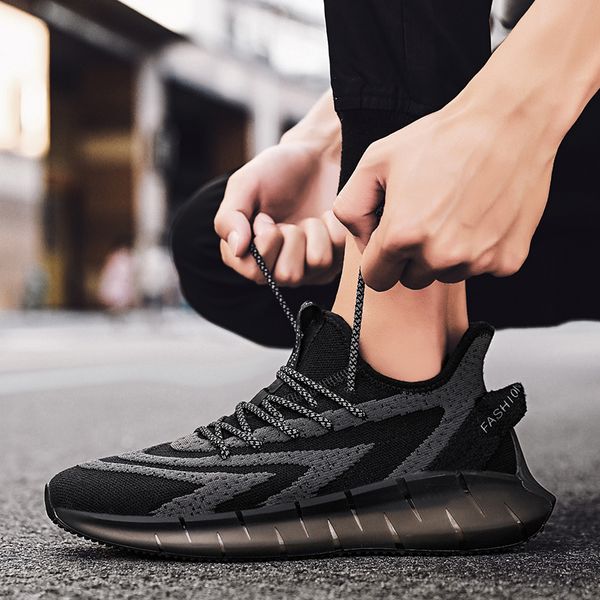 

leather walking black summer athletic high fashionable sport man fashion new sneaker running shoes trainers casual designer for