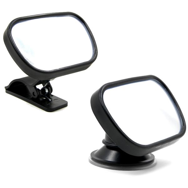 

car rear seat view mirror baby child safety with clip and sucker black car-styling