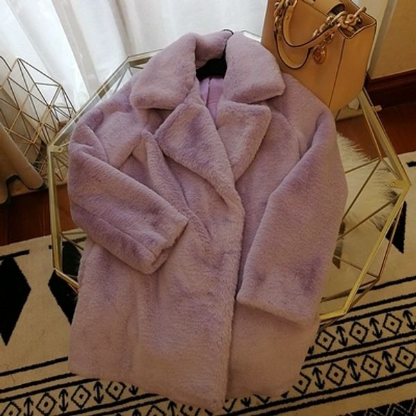 

2018 new style high-end fashion women faux fur coat s61, Black