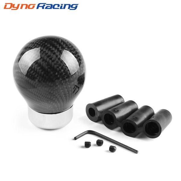 

shift knob manual/automatic car real carbon fiber ball gear shift shifter knob without number