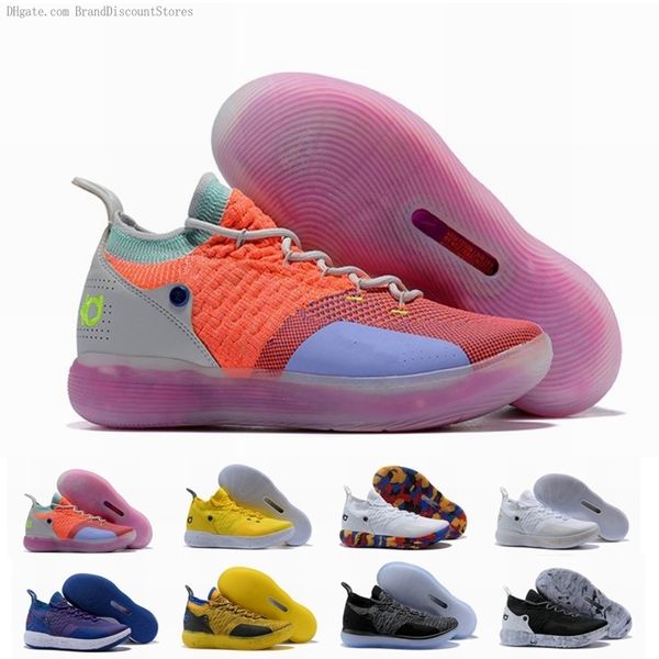 

new kd 11 ep elite basketball shoes 11s men multicolor peach jam mens doernbecher trainers kevin durant 11 eybl all-star bhm sneakers