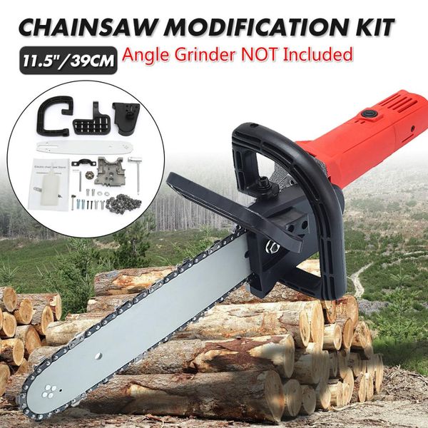 

11.5inch 39cm woodworking non-regulating chainsaw refit kit upgrade chainsaw bracket changed 100 angle grinder tools
