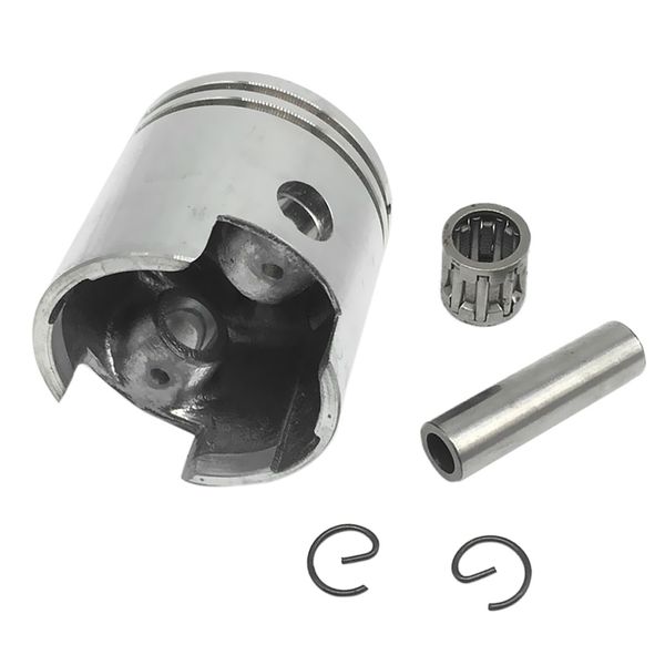 

1 piston + piston bearing + piston pin + 2 locking rings for 80cc 2-stroke