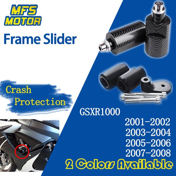 

frame slider for gsxr1000 gsx-r gsxr 1000 motorcycle falling crash pad protection 2001 2002 2003 2004 2005 2006 2007 2008
