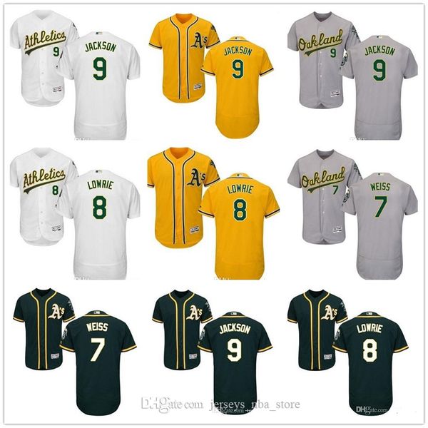 

пользовательские мужчины женщины молодежь majestic легкая атлетика джерси # 7 walt weiss 8 джо морган 8 jed лоури 9 реджи джексон главная зе, Blue;black