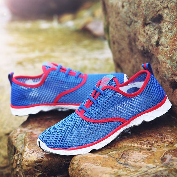 

pink summer breathable men casual shoes lightweight cushion walking shoes outdoor water shoes big size 14 zapatillas mujer sapato