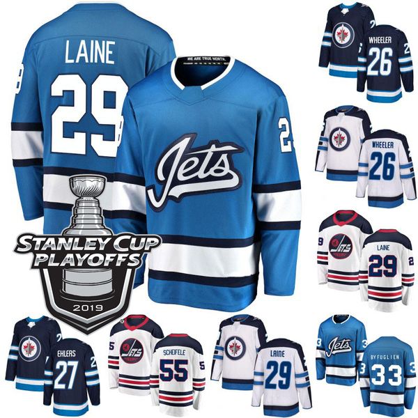 

2019 Stanley Cup Playoffs 29 Patrik Laine Winnipeg Jets 21 Brayden Point 33 Dustin Byfuglien 44 Josh Morrissey Mark Scheifele Hockey Jerseys