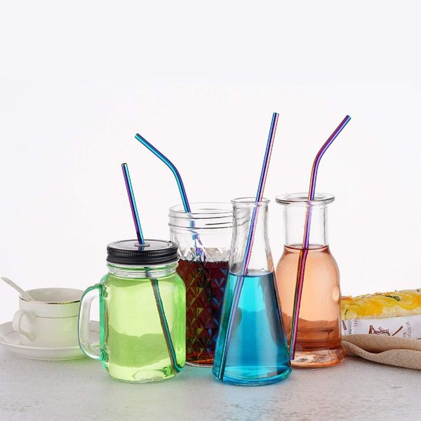 

prevention design 304 stainless steel straw bent and straight reusable straw drinking wedding favors brush straight bent ing