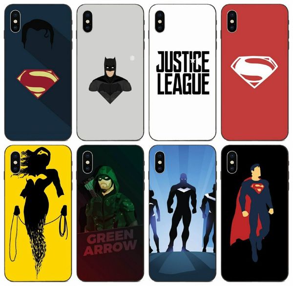 

tongtrade] dc comics justice league case for iphone 11 pro x xs max xr 6s 5s 5c 5 galaxy a40 a50 huawei mate 30 pro xiaomi max 3 cover case